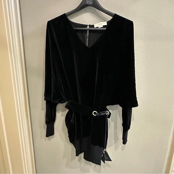 stella velour mini dress in black Midnight Velvet mini Dress Stella